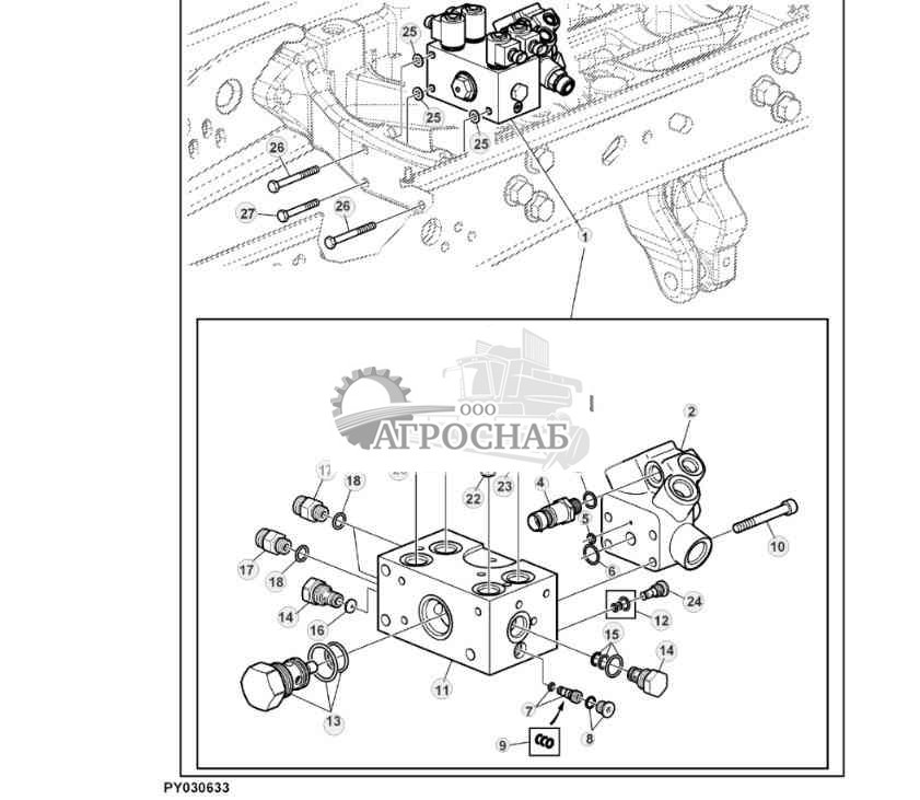 КЛАПАН УПРАВЛЕНИЯ (МОСТ MFWD С TLS) ( 